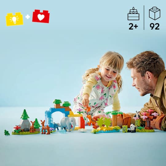 LEGO® DUPLO® Town 3in1 Wild Animal Families Set Learning Toy 10446